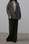 SWAYING/KNIT Mohair Gradient Straight Pants SW212XZ38 Green